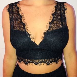 Black Lace crop top